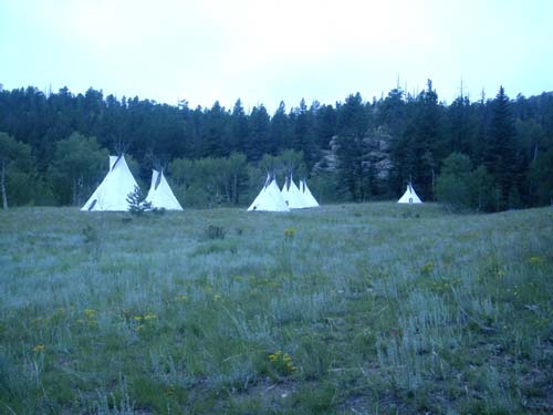 While some scouts worked on merit badges, some of us decided to explore the land.  While hiking we found a small indian villiage.