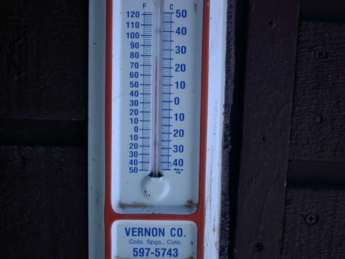 As the day went on, the temperature increased by 40 degrees.