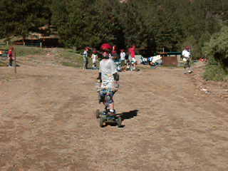 Kevin again having fun mountain boarding.