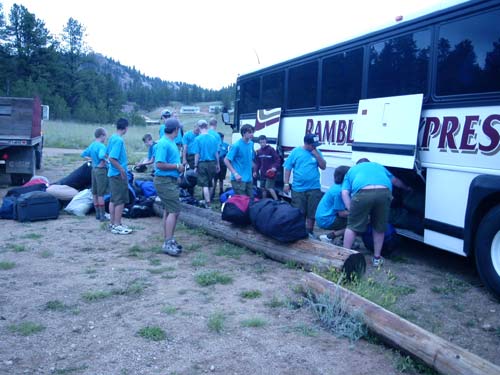 The bus was loaded and we got ready to head out.