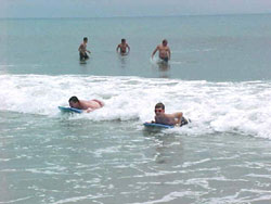 Some of our scouts excelled at the boogie board.