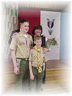 New Eagle Scout Steve with Father