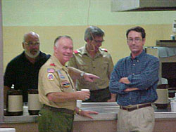 Committee Members hard at work in the kitchen